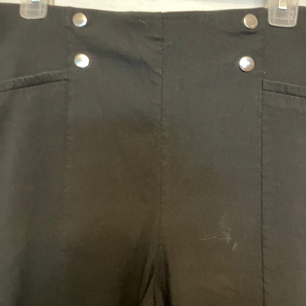 WOMEN'S 89th + MADISON BRAND SIZE 2X BLACK COTTON POLY BLEND PANTS